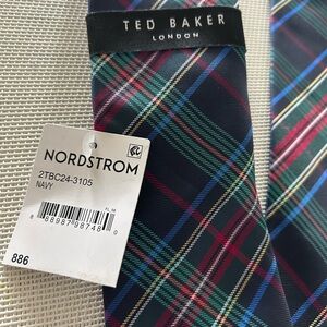 NWT. Ted Baker London Men’s Multicolor Plaid Tie